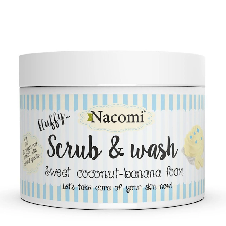 Nacomi Limpiador Exfoliante Corporal Scrub & Wash Dulce Coco y Platano