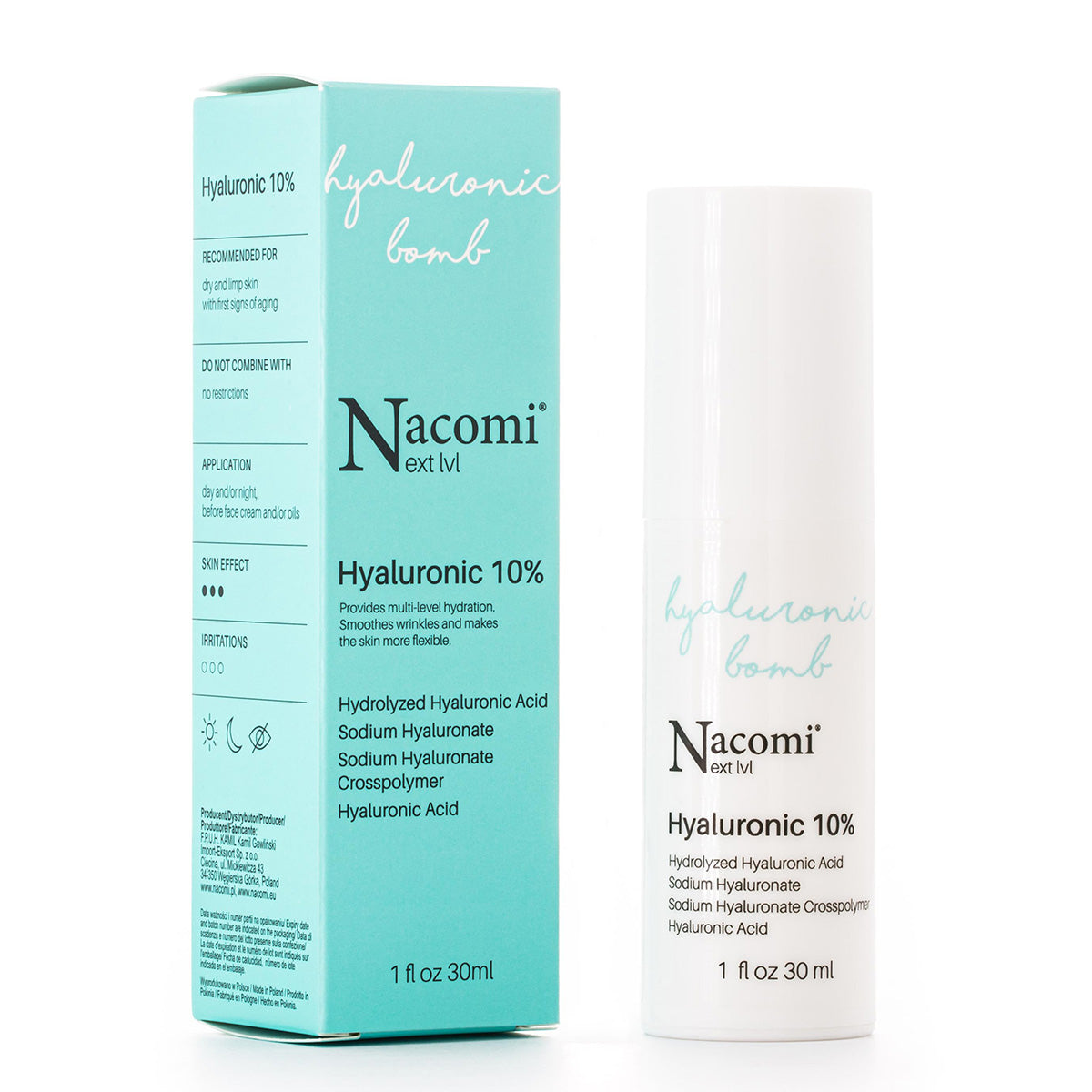 Nacomi Suero Facial Ácido Hialurónico 10% Next Lvl