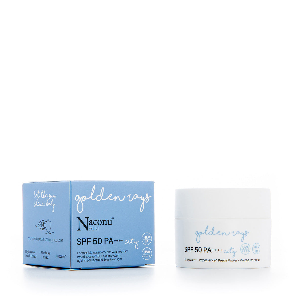 Nacomi Crema Facial con SPF 50+ Golden Rays City
