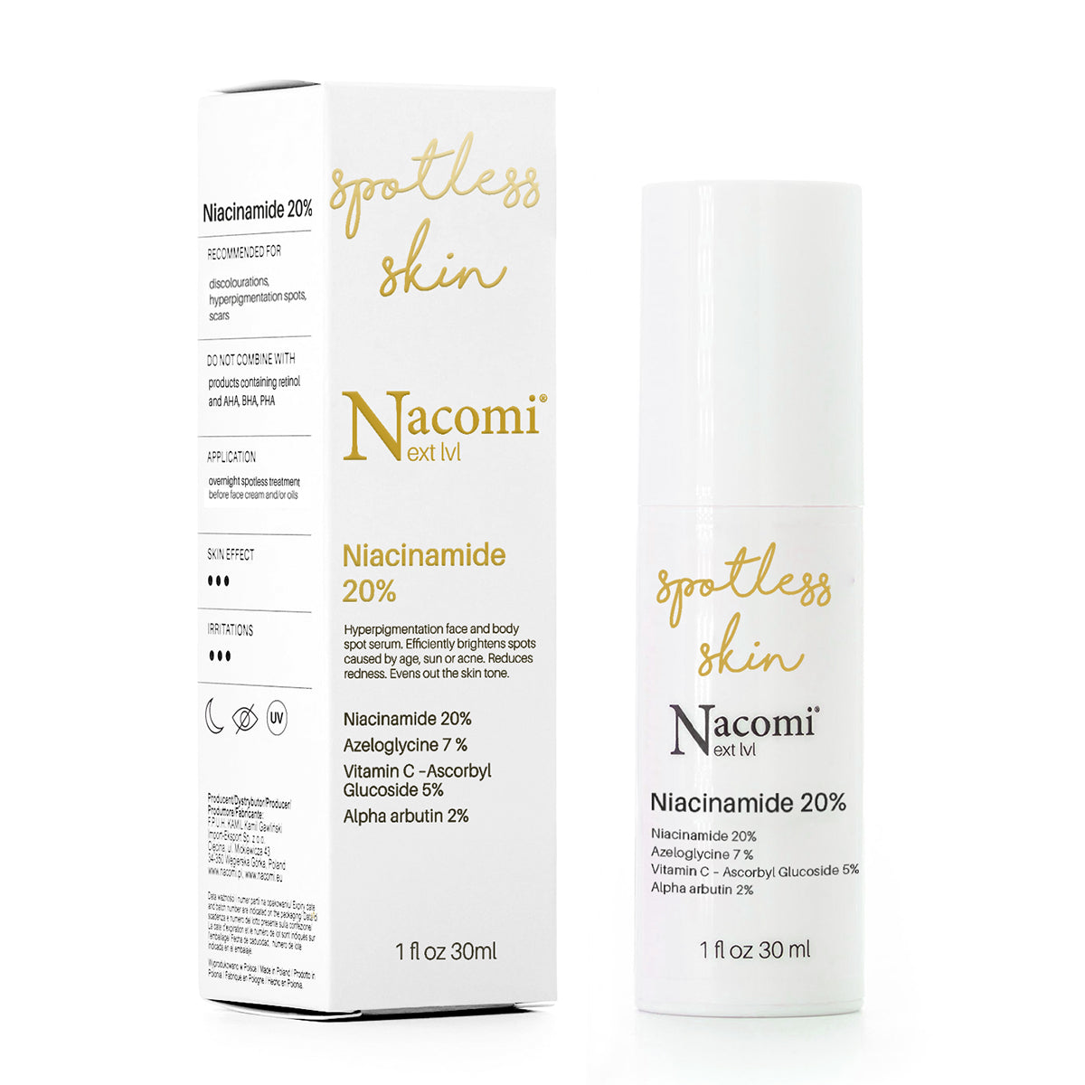 Nacomi Suero Facial Spotless Skin Niacinamida 20% Next Level