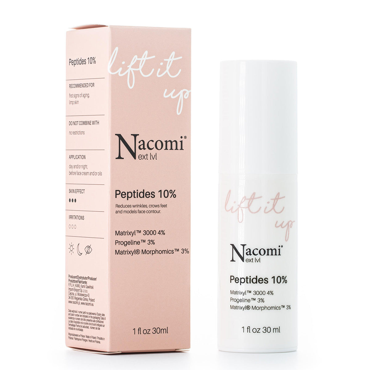 Nacomi Suero Facial Lift It Up Peptidos 10% Next Lvl