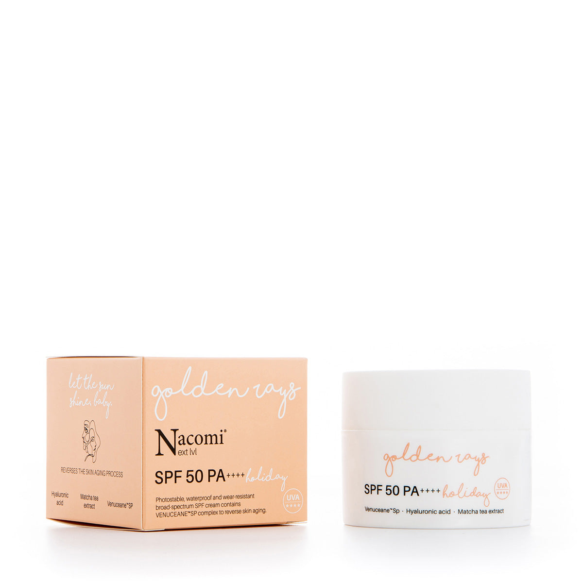 Nacomi Crema Facial con SPF 50+ Golden Rays Holiday