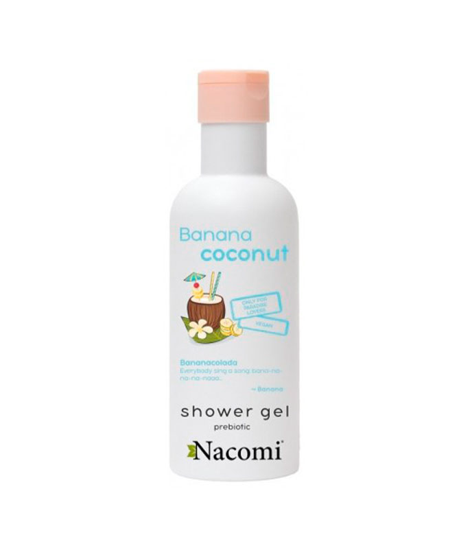 Nacomi gel de baño suavizante corporal de platano y coco