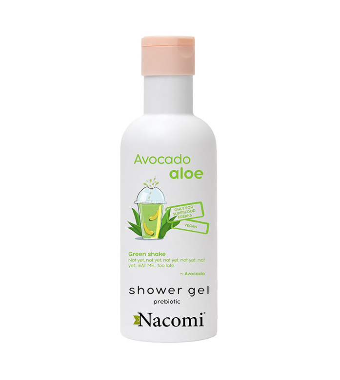 Nacomi gel de baño corporal nutritivo de aguacate y aloe vera