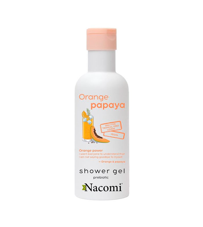 Nacomi gel de baño suavizante corporal de naranja y papaya