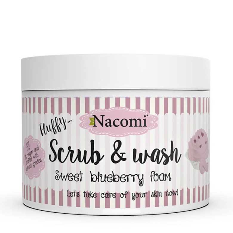 Nacomi limpiador exfoliante corporal scrub & wash sweet blueberry