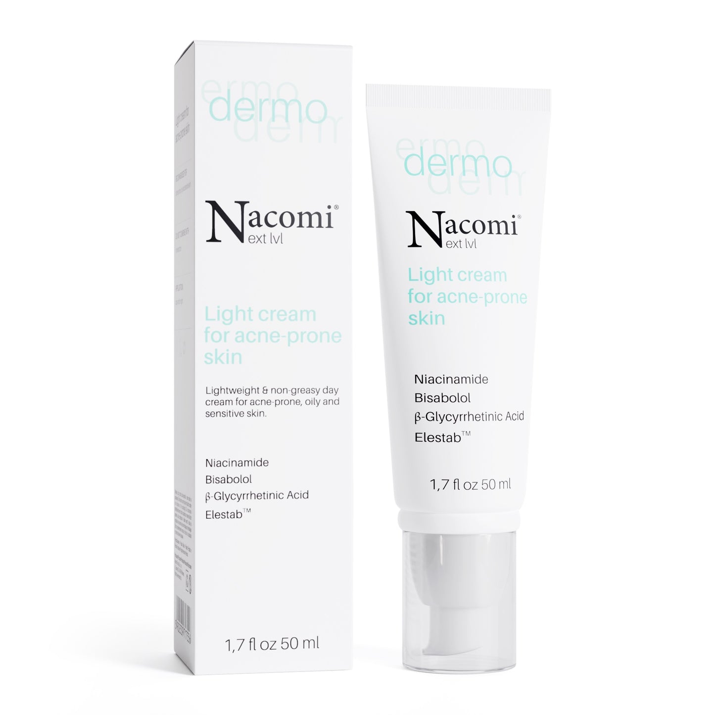 Nacomi DERMO crema facial ligera - Pieles acnéicas