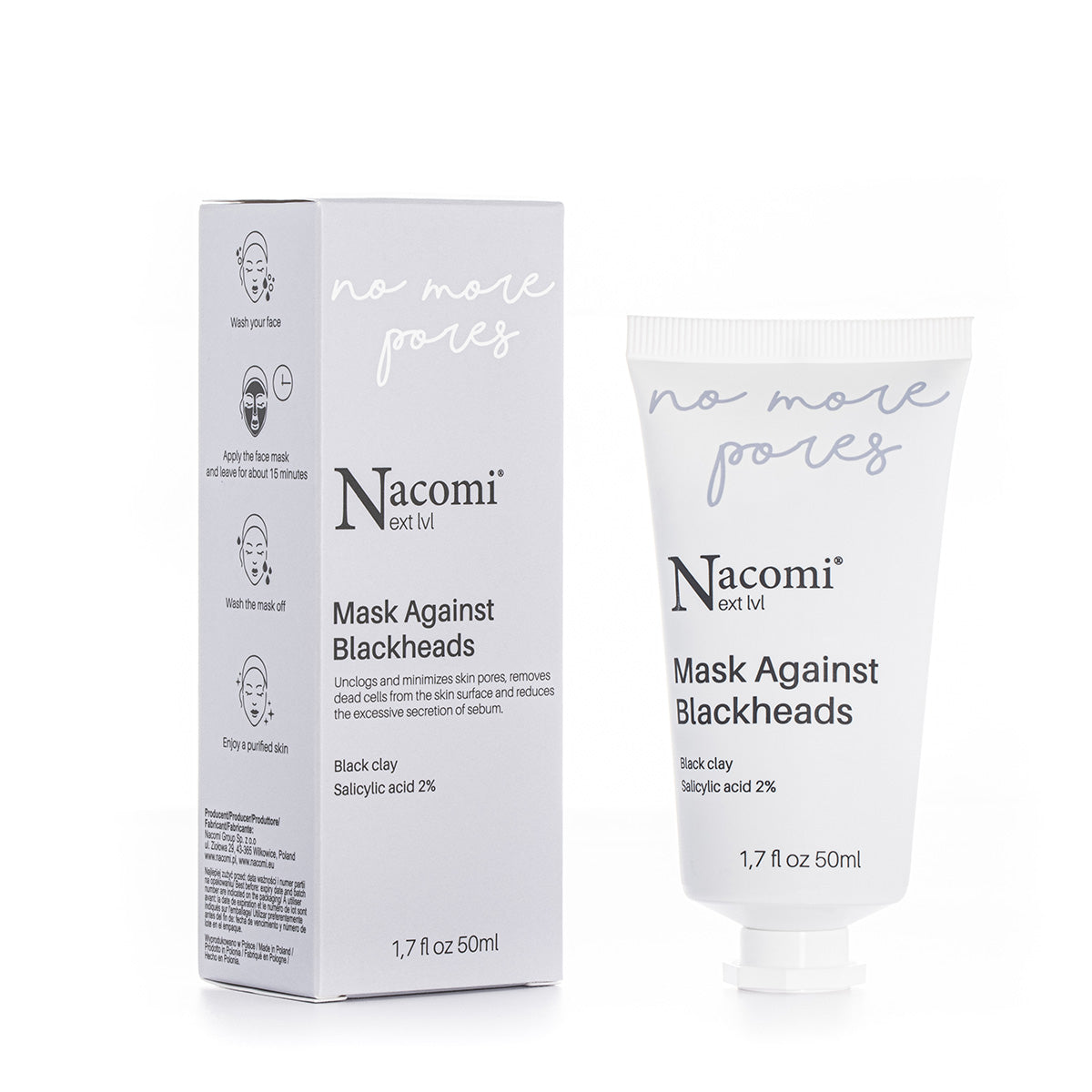 Nacomi mascarilla facial poros abiertos & elimina espinillas Next Level