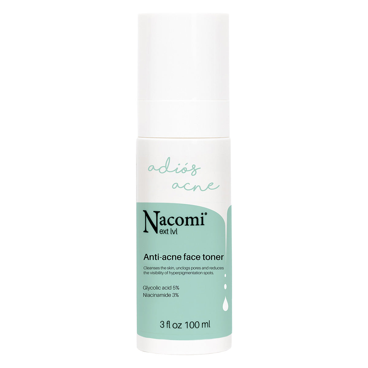 Nacomi Adios Acne Tonic Face limpiador anti-acné exfoliante suave Next Level