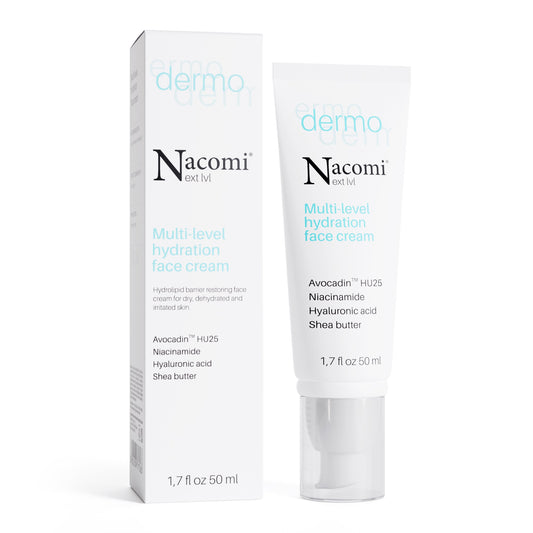 Nacomi DERMO crema facial hidratante Multi-Level - Pieles secas, deshidratadas e irritadas