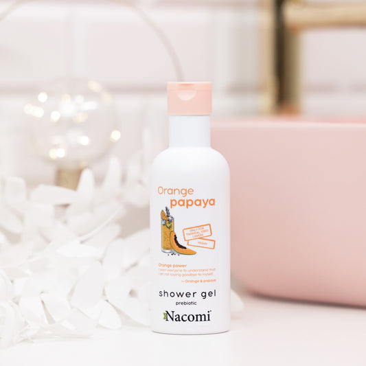 Nacomi gel de baño suavizante corporal de naranja y papaya