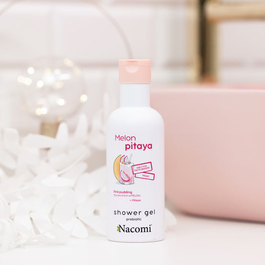 Nacomi gel de baño corporal iluminador de pitahaya y melón